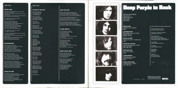 Deep Purple : Deep Purple In Rock (LP, Album, RE, 180)