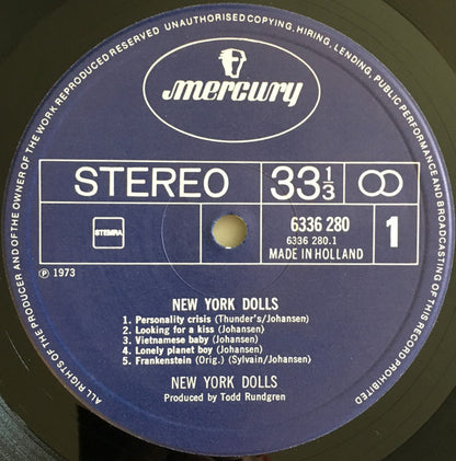 New York Dolls : New York Dolls (LP, Album, RE)