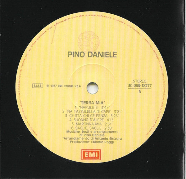 Pino Daniele : Terra Mia (CD, Album, RE, RM, RP, Jew)