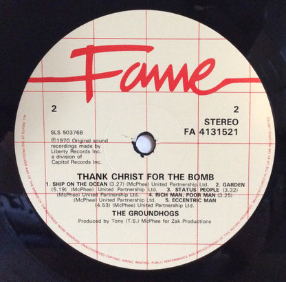 Groundhogs* : Thank Christ For The Bomb (LP, Album, RE)