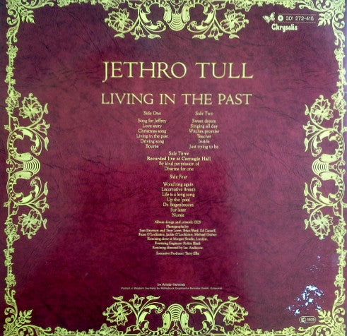 Jethro Tull : Living In The Past (2xLP, Comp, RE)