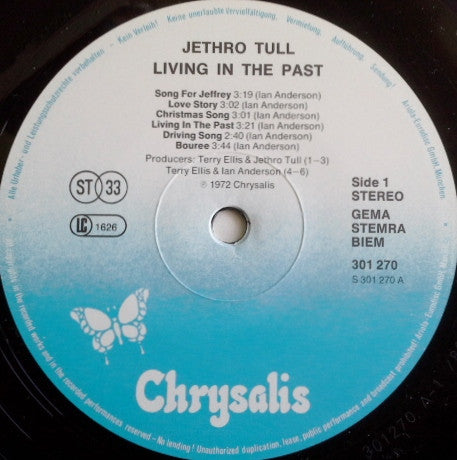 Jethro Tull : Living In The Past (2xLP, Comp, RE)