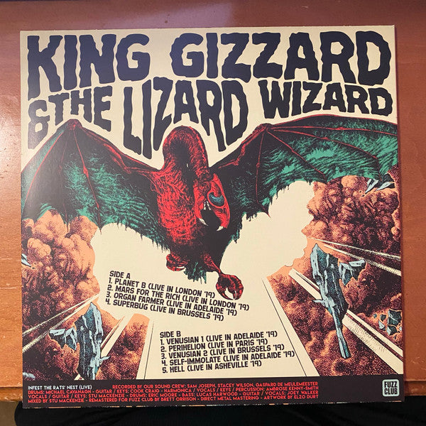 King Gizzard And The Lizard Wizard : Infest The Rats' Nest Live (LP, Comp, Club, 180)