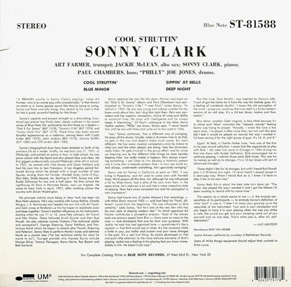 Sonny Clark : Cool Struttin' (LP, Album, RE, 180)