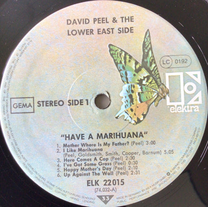 David Peel & The Lower East Side : Have A Marijuana (LP, Album, RE)