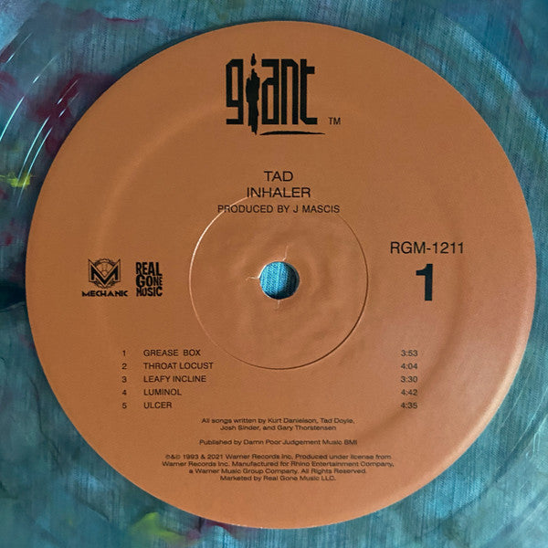 Tad : Inhaler (LP, Album, RSD, Ltd, RE, S/Edition, Tan)