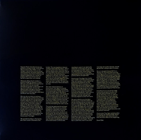 Depeche Mode : Construction Time Again (LP, Album, RE, RM, Gat)