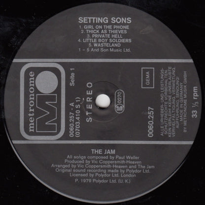 The Jam : Setting Sons (LP, Album)