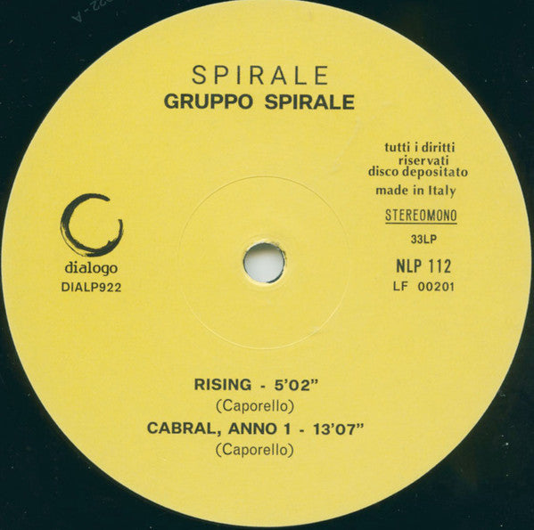 Spirale (2) : Spirale (LP, Album, Ltd, RE)