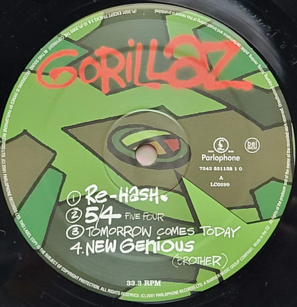 Gorillaz : Gorillaz (2xLP, Album, RE, Gat)