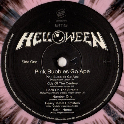 Helloween : Pink Bubbles Go Ape (LP, Album, Ltd, RE, Pin)