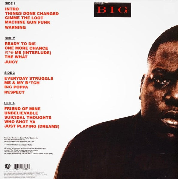 Notorious B.I.G. : Ready To Die (2xLP, Album, RE)