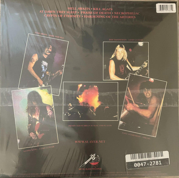 Slayer : Hell Awaits (LP, Album, Ltd, RE, RM, Ora)