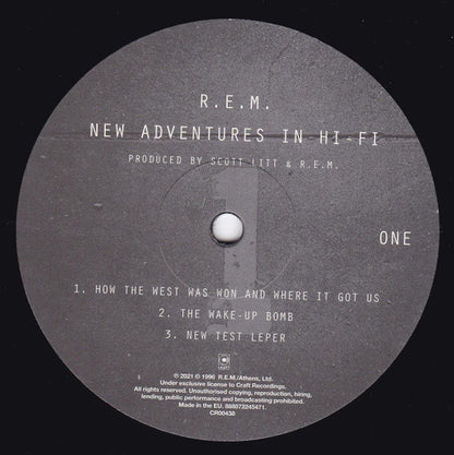 R.E.M. : New Adventures In Hi-Fi (2xLP, Album, RE, RM, 25t)