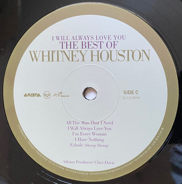 Whitney Houston : I Will Always Love You: The Best Of Whitney Houston (2xLP, Comp, RE)