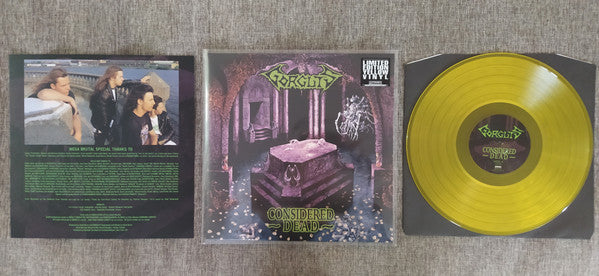 Gorguts : Considered Dead (LP, Album, Ltd, RP, Yel)