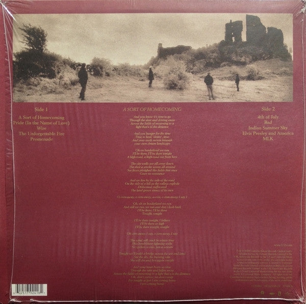 U2 : The Unforgettable Fire (LP, Album, RE, RM)