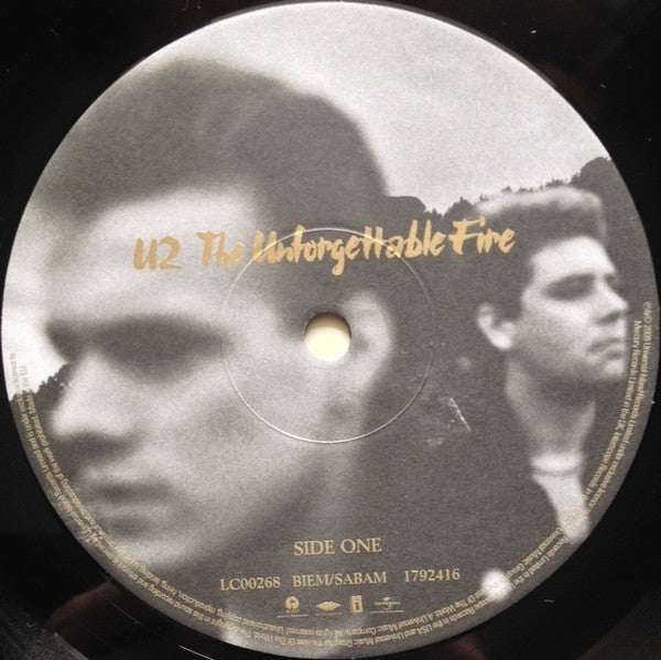 U2 : The Unforgettable Fire (LP, Album, RE, RM)