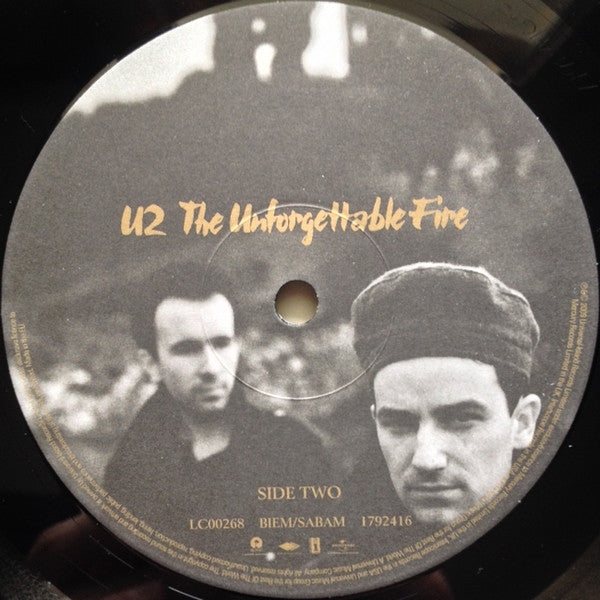 U2 : The Unforgettable Fire (LP, Album, RE, RM)