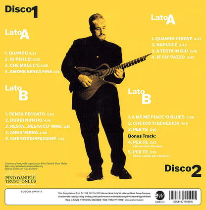 Pino Daniele : The Best Of Pino Daniele (Yes I Know My Way) (2xLP, Ltd, Num, RM, Gol)