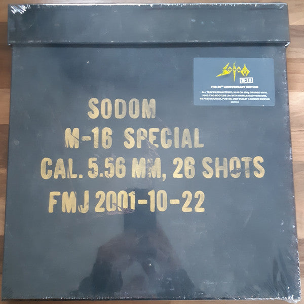 Sodom : M-16 (Box, Ltd + 2xLP, Album, RE, RM, Ora + 2xLP + M/Sti)