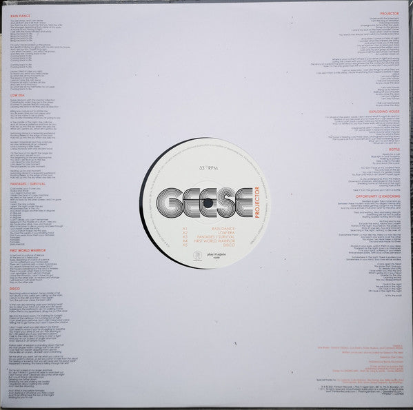 Geese (11) : Projector (LP, Album)