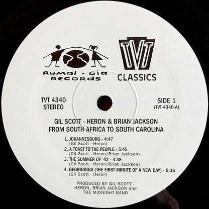 Gil Scott-Heron & Brian Jackson : From South Africa To South Carolina (LP, Album, RE)