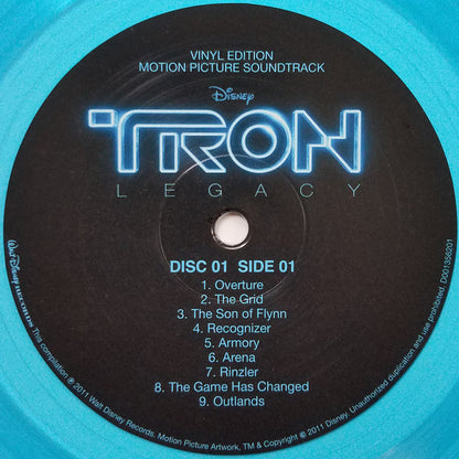 Daft Punk : TRON: Legacy (Vinyl Edition Motion Picture Soundtrack) (LP, Blu + LP, Cle + Album, Ltd, RE, RP)