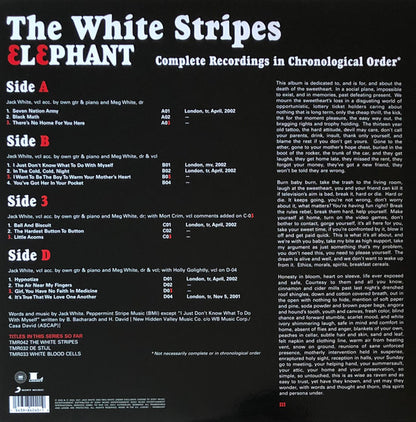 The White Stripes : Elephant (2xLP, Album, RE, RP)