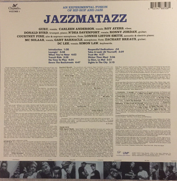 Guru : Jazzmatazz (Volume 1) (LP, Album, RE)