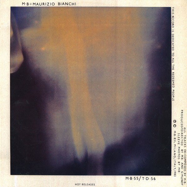 Maurizio Bianchi = Maurizio Bianchi : The Plain Truth (LP, RE)