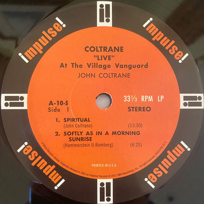 Coltrane* : "Live" At The Village Vanguard (LP, Album, RE, 180)