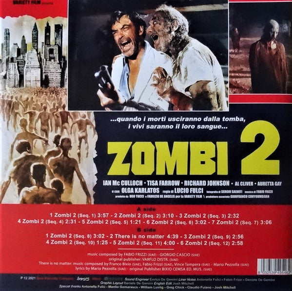 Fabio Frizzi : Zombie Flesh Eaters - Original Motion Picture Soundtrack (LP, Gat)