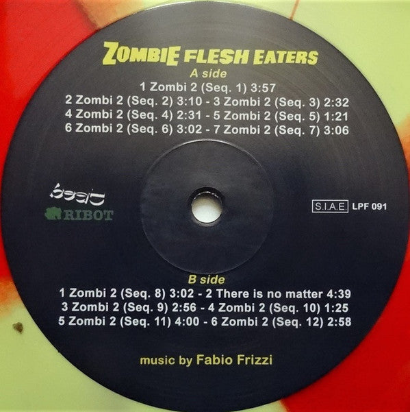 Fabio Frizzi : Zombie Flesh Eaters (Original Motion Picture Soundtrack) (LP, RE, Yel)
