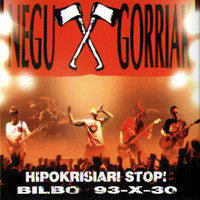 Negu Gorriak : Hipokrisiari Stop! (Bilbo 93-X-30) (LP, Album)