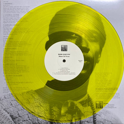 Don Cherry : Hear & Now (LP, Album, RE, Yel)