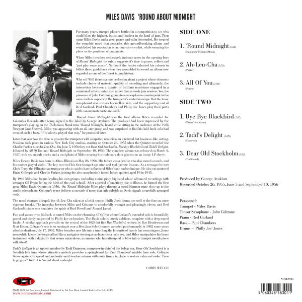 Miles Davis : 'Round About Midnight (LP, Album, RE, Red)