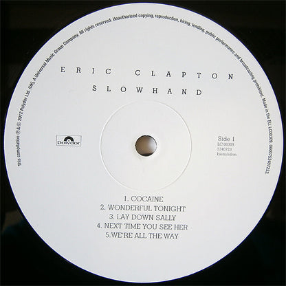 Eric Clapton : Slowhand (LP, Album, RE, 180)