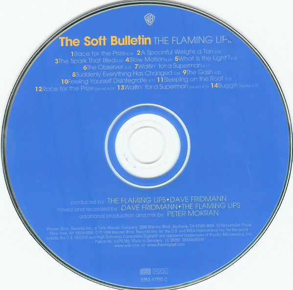 The Flaming Lips : The Soft Bulletin (HDCD, Album)