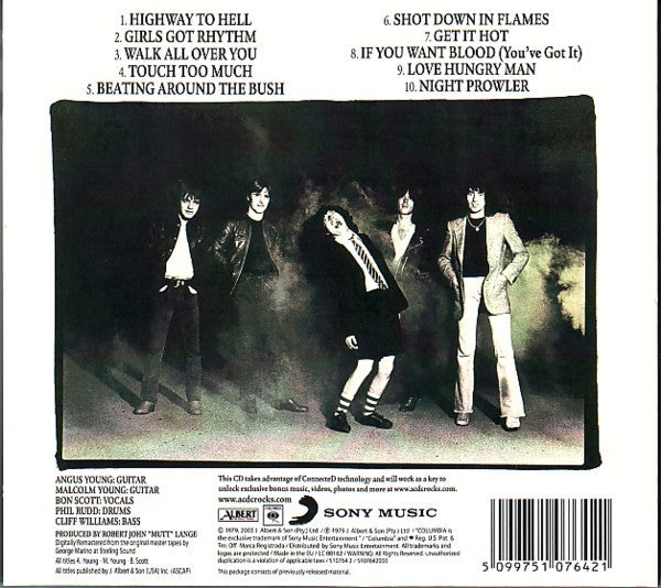 AC/DC : Highway To Hell (CD, Album, Enh, RE, RM, Dig)