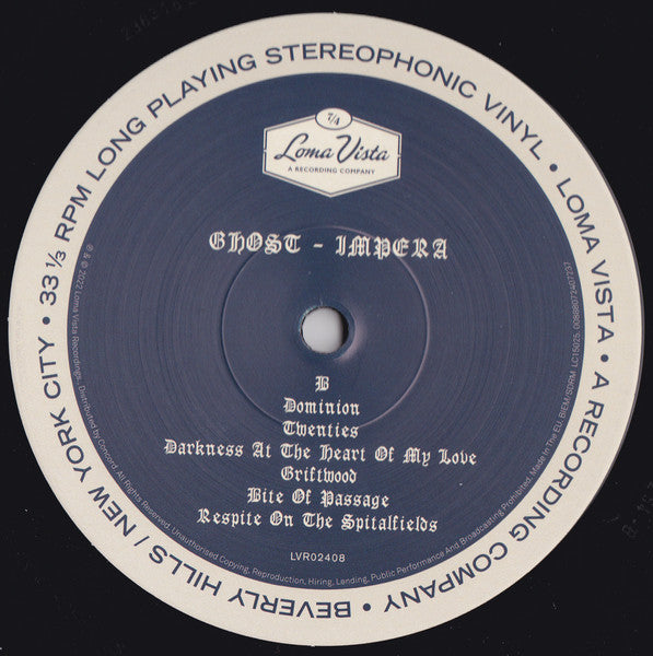 Ghost (32) : Impera (LP, Album)