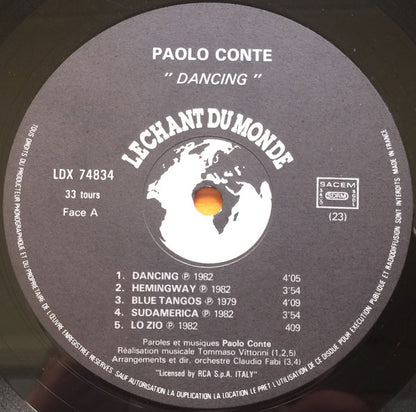 Paolo Conte : Dancing (LP, Comp)