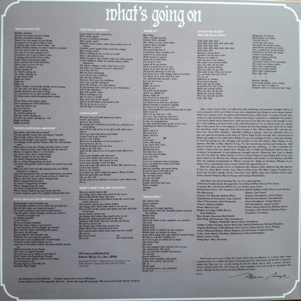 Marvin Gaye : What's Going On (LP, Album, Ltd, RE, RM, Gre)