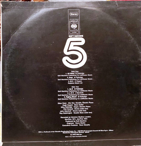 Soft Machine : Fifth (LP, Album)