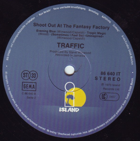 Traffic : Shoot Out At The Fantasy Factory (LP, Album, RE)