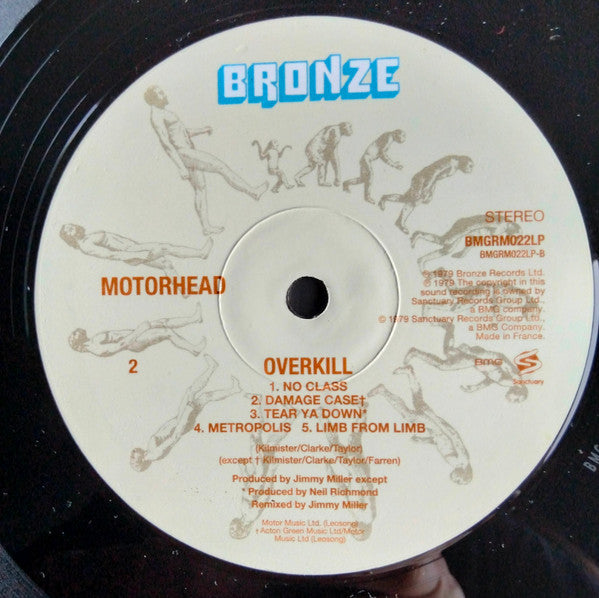 Motörhead : Overkill (LP, Album, RE, 180)