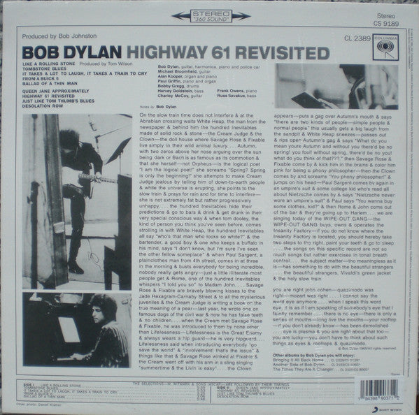 Bob Dylan : Highway 61 Revisited (LP, Album, RE)