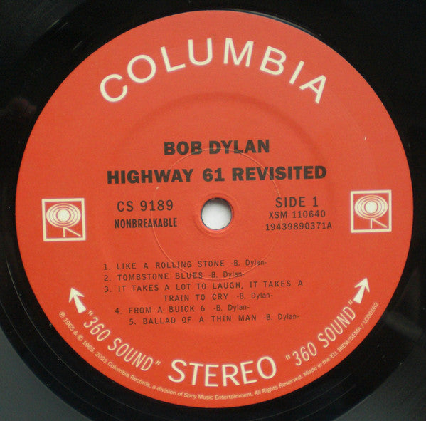 Bob Dylan : Highway 61 Revisited (LP, Album, RE)