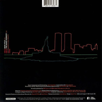 John Carpenter In Association With Alan Howarth : John Carpenter's Escape From New York (Original Motion Picture Soundtrack) (7", Ltd, Num, Red)