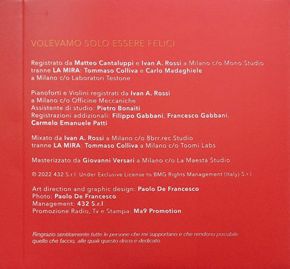 Francesco Gabbani : Volevamo Solo Essere Felici (CD, Album)